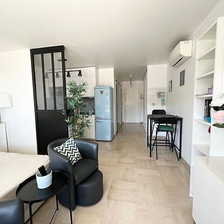 Nice, Grand Studio - Piscine - Terrasse Vue Mer Exterior foto