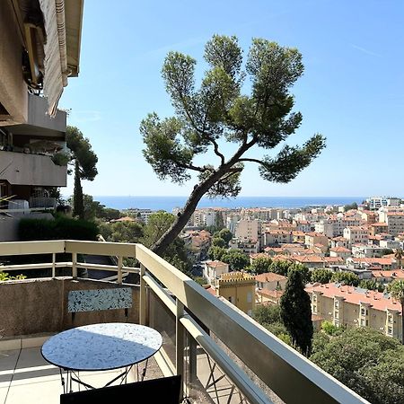 Nice, Grand Studio - Piscine - Terrasse Vue Mer Exterior foto