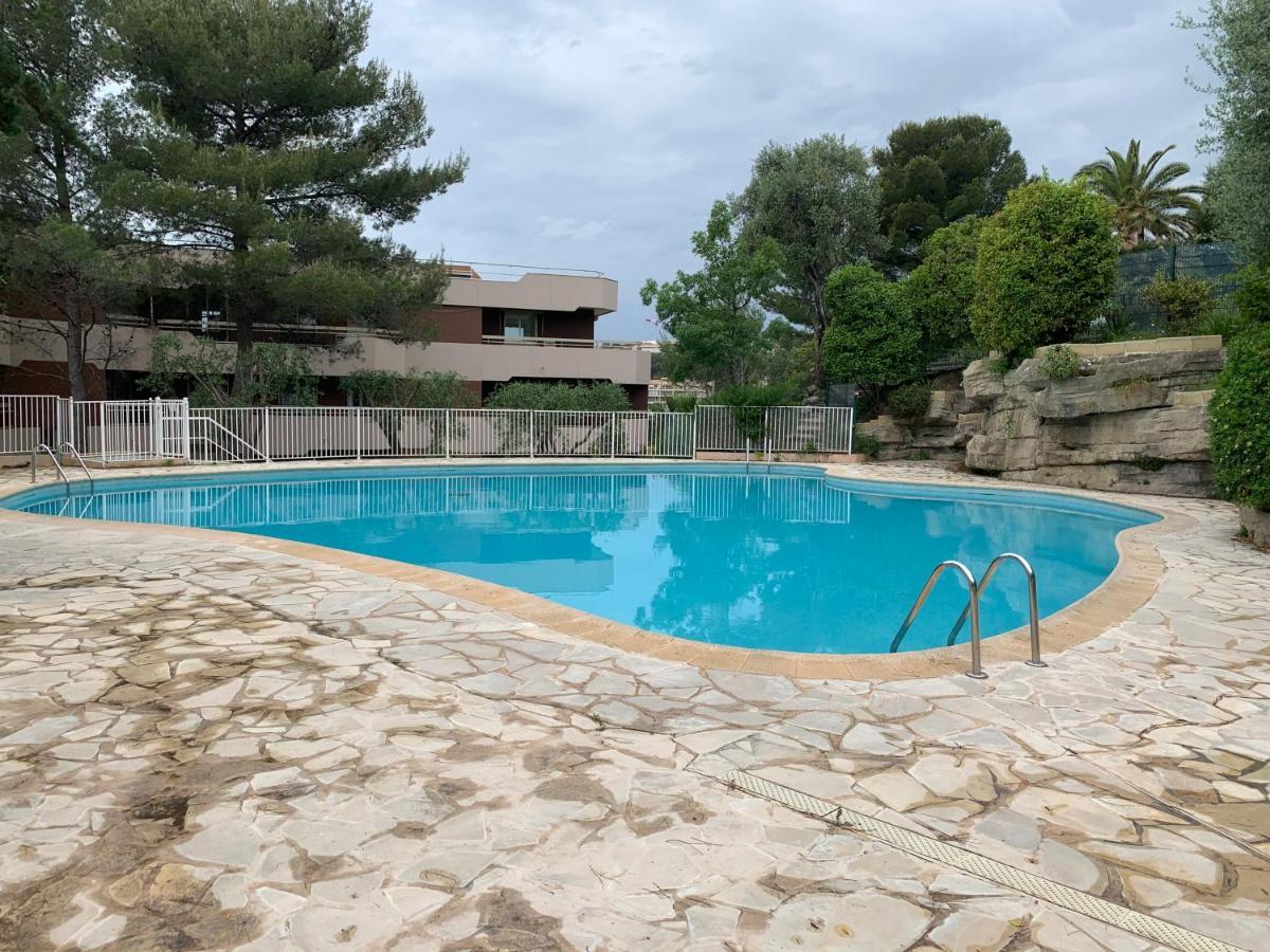 Nice, Grand Studio - Piscine - Terrasse Vue Mer Exterior foto