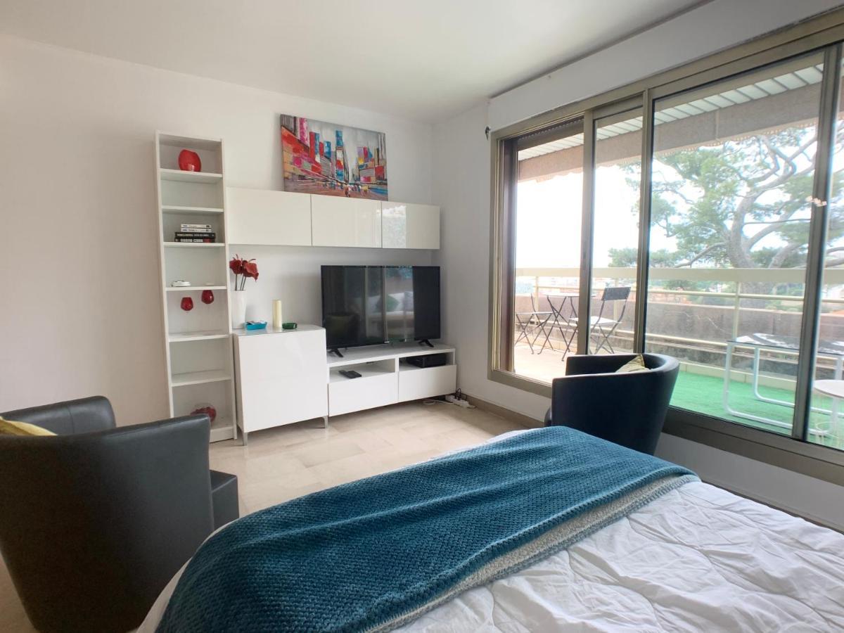 Nice, Grand Studio - Piscine - Terrasse Vue Mer Exterior foto