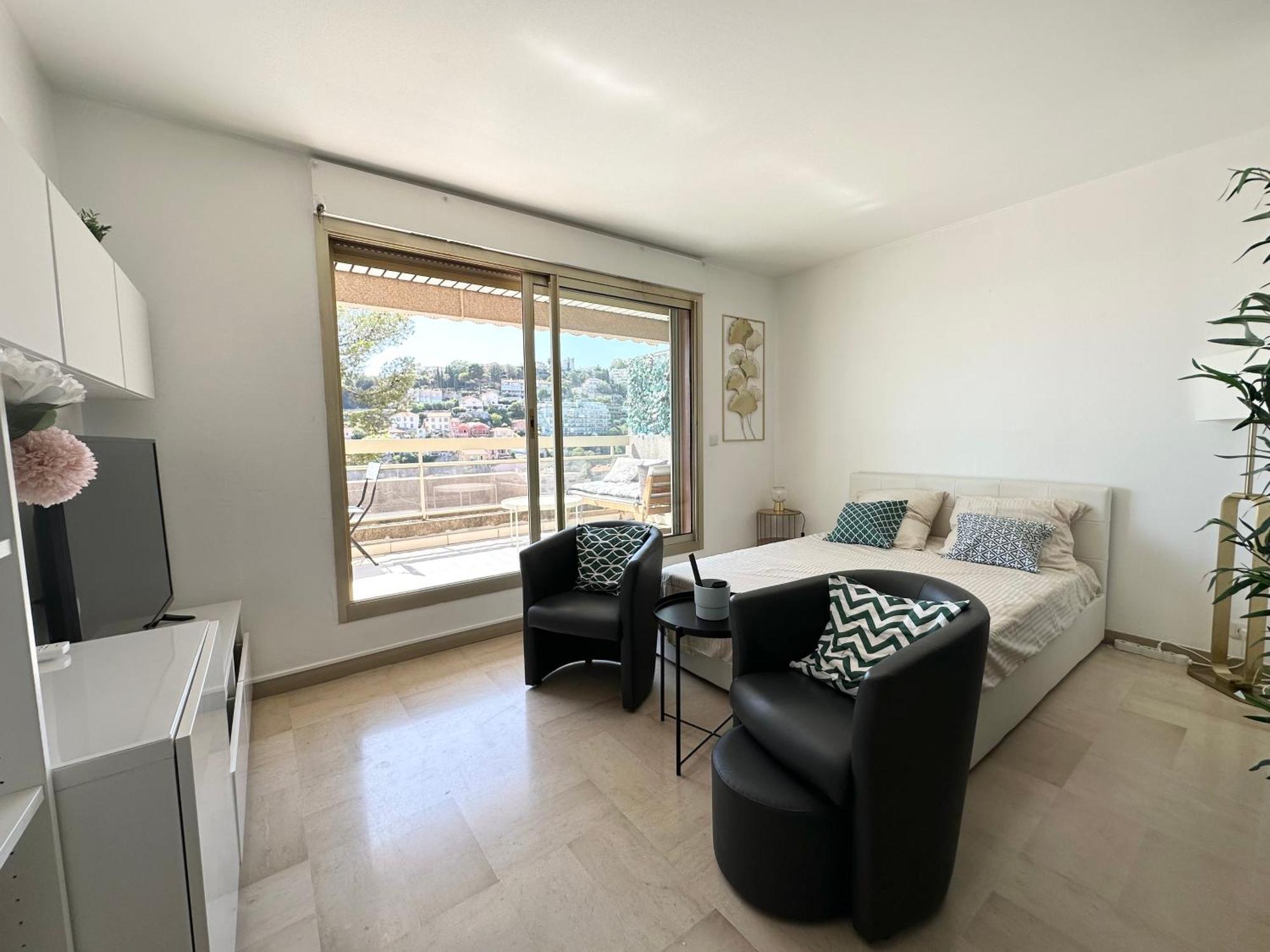 Nice, Grand Studio - Piscine - Terrasse Vue Mer Exterior foto