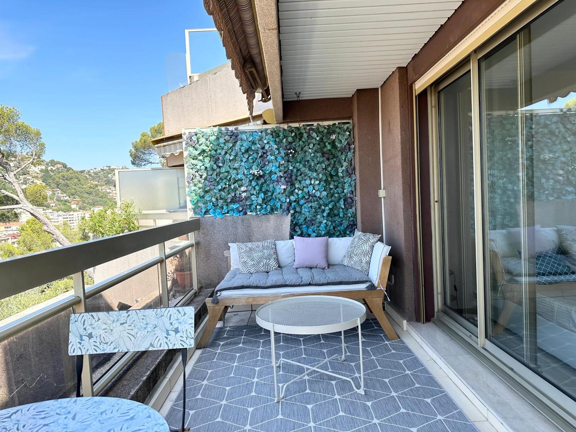 Nice, Grand Studio - Piscine - Terrasse Vue Mer Exterior foto