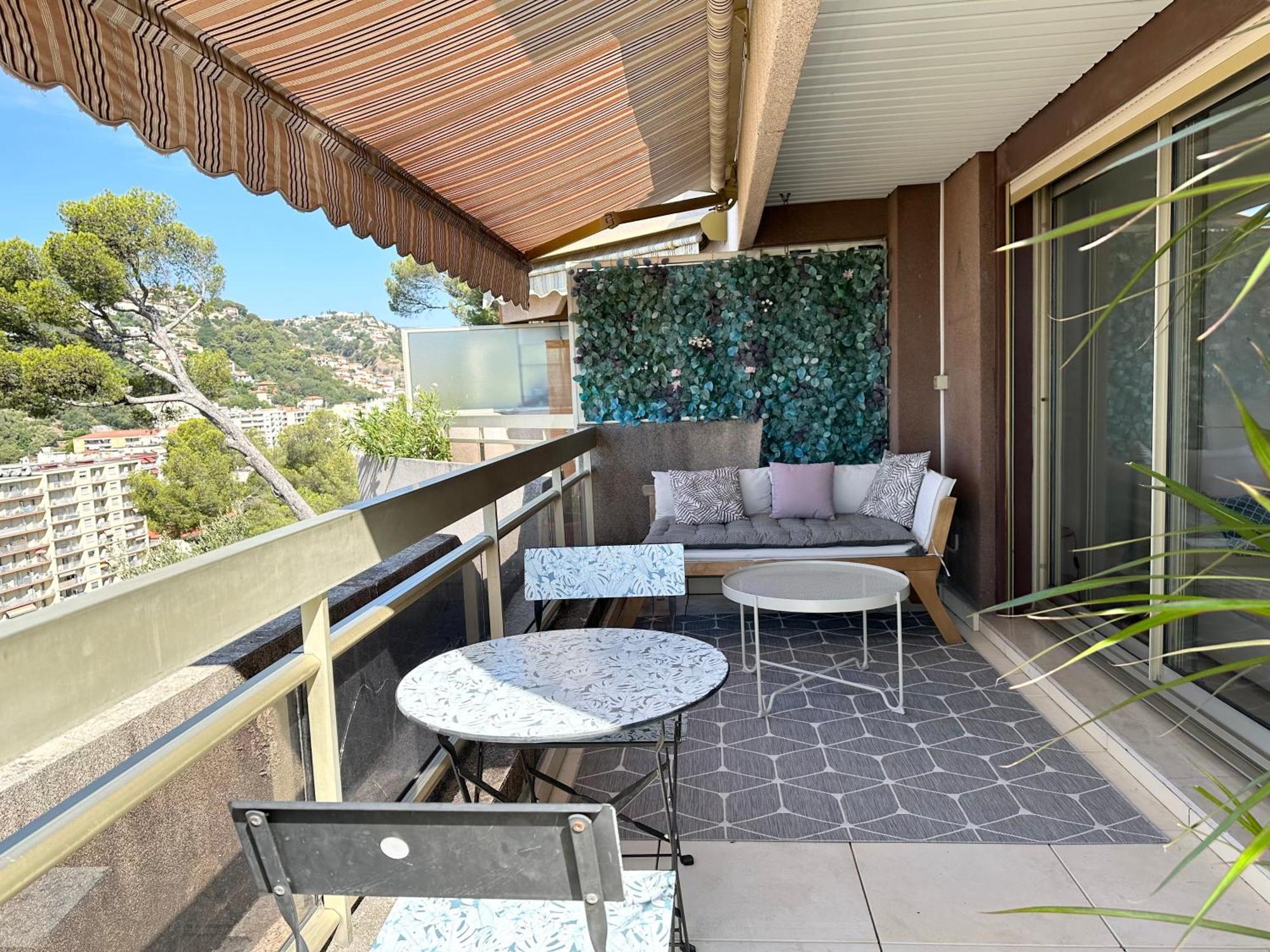 Nice, Grand Studio - Piscine - Terrasse Vue Mer Exterior foto